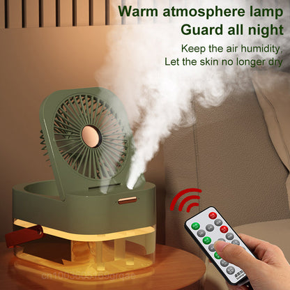 Humidifier Spray Fan , Air Cooler With Night Light